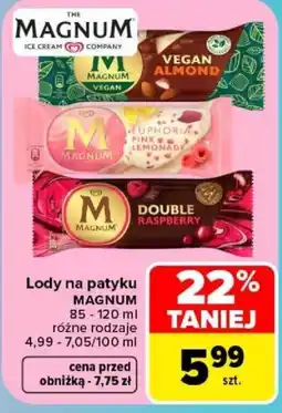 Carrefour Lody na patyku MAGNUM oferta