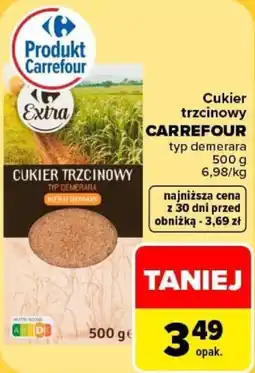 Carrefour Cukier trzcinowy CARREFOUR typ demerara oferta