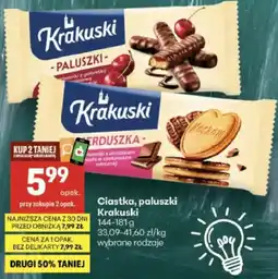 Delikatesy Centrum Ciastka, paluszki Krakuski oferta