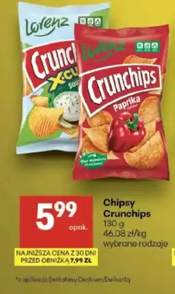 Delikatesy Centrum Chipsy Crunchips oferta