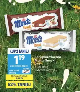 Delikatesy Centrum Kanapka mleczna Monte Snack oferta