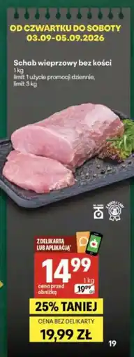 Delikatesy Centrum Schab wieprzowy bez kości oferta