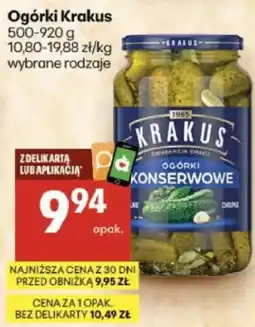 Delikatesy Centrum Ogórki Krakus oferta