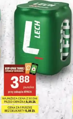 Delikatesy Centrum Puszkowa piwo Lech oferta