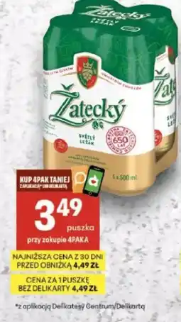 Delikatesy Centrum Zatecky Světlý Ležák oferta