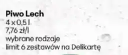 Delikatesy Centrum Piwo Lech oferta