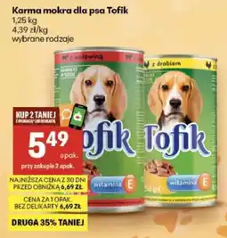 Delikatesy Centrum Karma mokra dla psa Tofik oferta