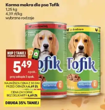 Delikatesy Centrum Karma mokra dla psa Tofik oferta