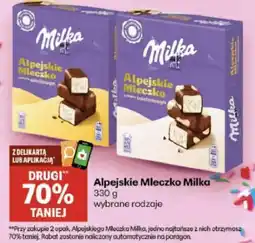 Delikatesy Centrum Alpejskie Mleczko Milka oferta