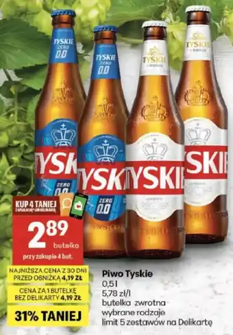 Delikatesy Centrum Piwo Tyskie oferta