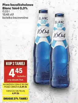 Delikatesy Centrum Piwo bezalkoholowe Blanc 1664 0,0% oferta