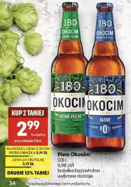 Delikatesy Centrum Piwo Okocim oferta
