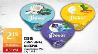 ABC Deser z maślanką Mlekpol 170g oferta