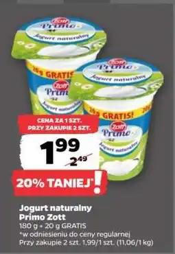 Netto Jogurt naturalny PRIMO ZOTT oferta