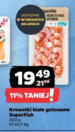 Netto Krewetki białe gotowane SuperFish oferta