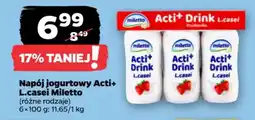 Netto Napój jogurtowy Acti+ L.casei Miletto oferta