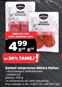 Netto Salami wieprzowe Mistrz Rohus oferta
