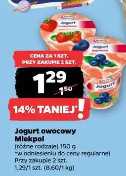 Netto Jogurt owocowy Mlekpol oferta