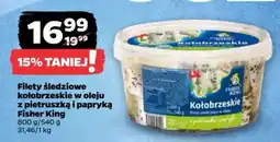 Netto Filety śledziowe kołobrzeskie w oleju z pietruszką i papryką Fisher King oferta