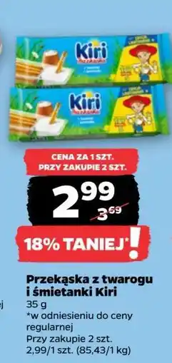 Netto Przekąska z twarogu i śmietanki Kiri oferta
