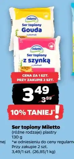 Netto Ser topiony Miletto oferta