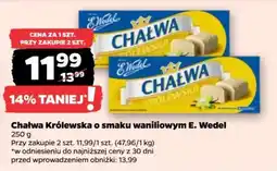 Netto Chałwa królewska o smaku waniliowym E. Wedel oferta
