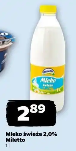 Netto Mleko świeże 2,0% Miletto oferta