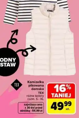 Carrefour Kamizelka pikowana damska oferta