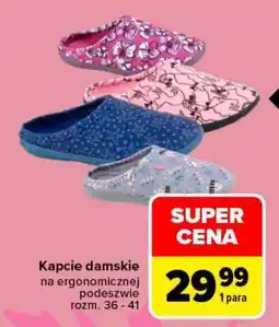 Carrefour Kapcie damskie oferta