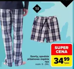 Carrefour Szorty, spodnie piżamowe męskie oferta