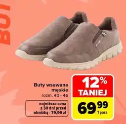 Carrefour Buty wsuwane męskie oferta