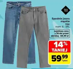 Carrefour Spodnie jeans męskie oferta