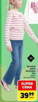 Carrefour Spodnie jeans dzieciece oferta