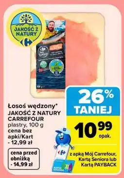 Carrefour łosoś wędzony oferta
