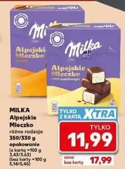 Kaufland Milka Alpejskie Mleczko oferta