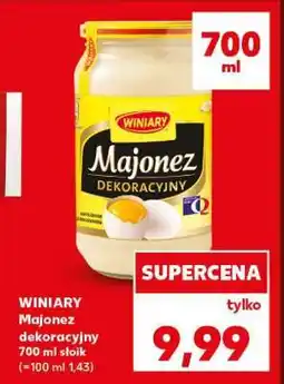 Kaufland WINIARY Majonez dekoracyjny 700 ml słoik oferta