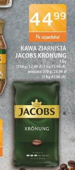ABC Kawa ziarnista Jacobs Kronung 1kg oferta