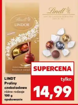 Kaufland LINDT Praliny czekoladowe różne rodzaje 100 g opakowanie oferta