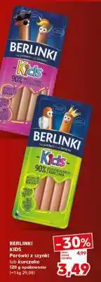 Kaufland BERLINKI KIDS Parówki z szynki lub kurczaka oferta
