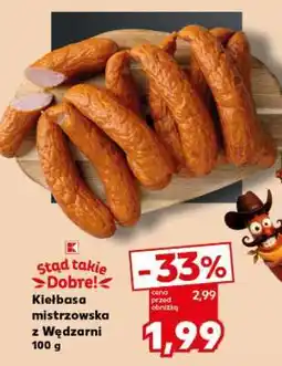 Kaufland Kiełbasa mistrzowska z Wędzarni 100 g oferta