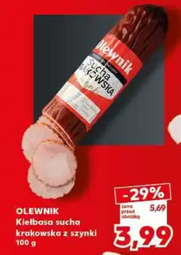 Kaufland OLEWNIK Kiełbasa sucha krakowska z szynki 100 g oferta