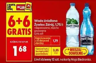 Woda źródlana Żywiec Zdrój, 1,75 l