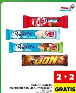 Carrefour Express Batony, wafelki Kit Kat, Lion, Princessa oferta