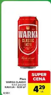 Carrefour Express Piwo Warka Classic oferta