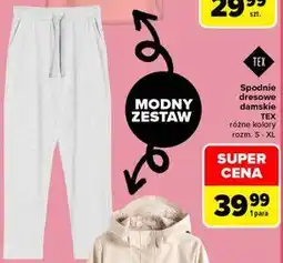 Carrefour Spodnie dresowe damskie TEX oferta