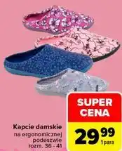 Carrefour Kapcie damskie TEX na ergonomicznej podeszwie oferta