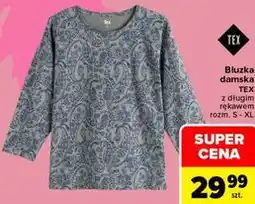 Carrefour Bluzka damska TEX z długim rękawem oferta