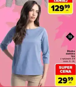 Carrefour Bluzka damska TEX z rękawem 3/4 oferta