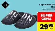 Carrefour Kapcie męskie TEX oferta