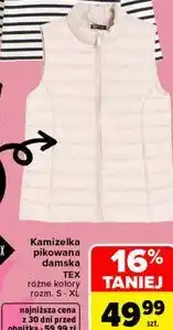 Carrefour Kamizelka pikowana damska TEX oferta